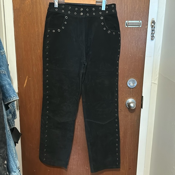 Robert Louis Suede Pants - Picture 1 of 7
